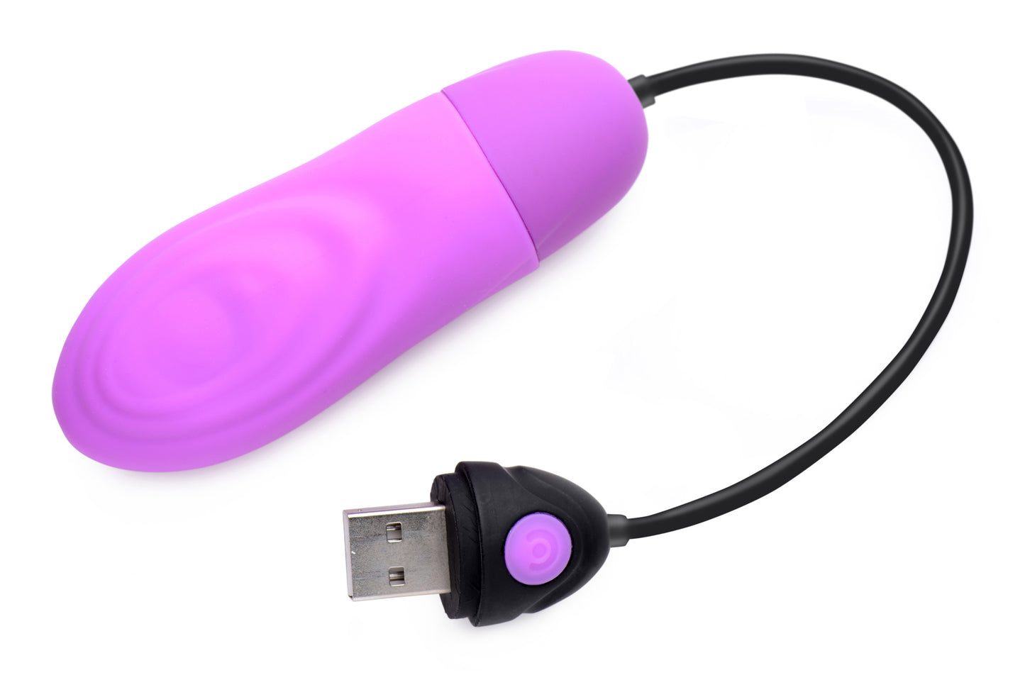 7x Pulsing Rechargeable Silicone Vibrator - Purple