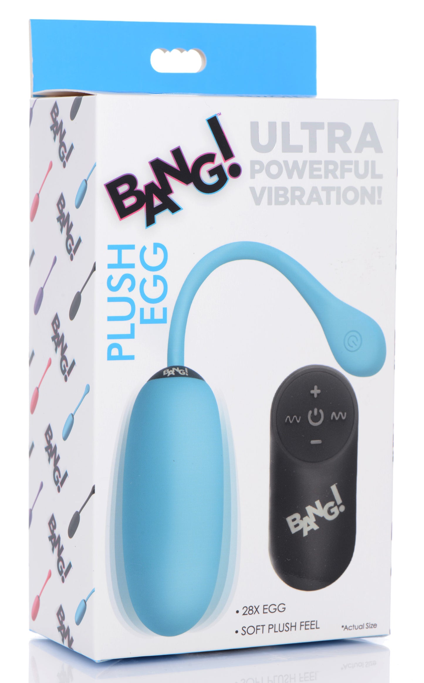 Remote Control 28x Silicone Plush Egg - Blue