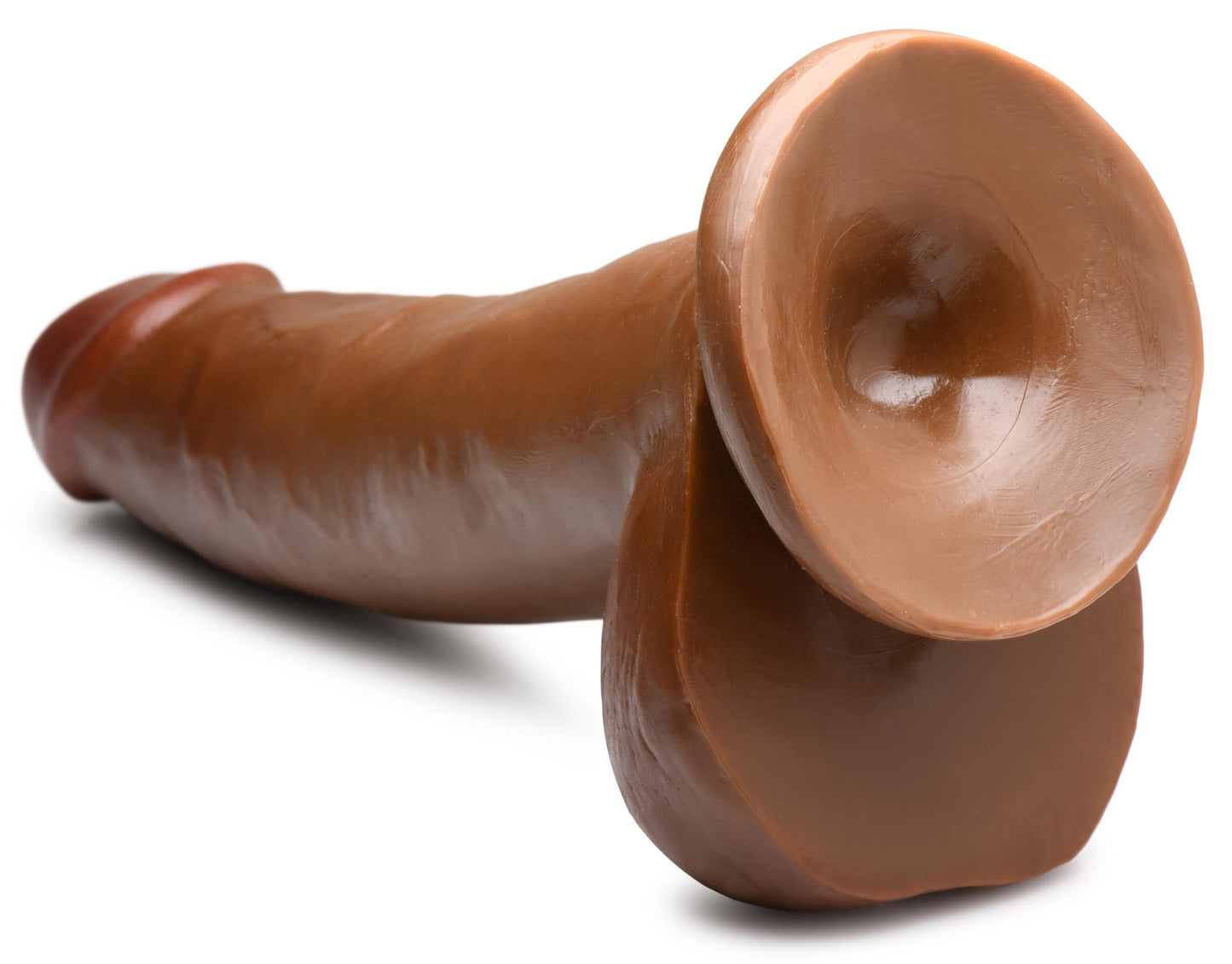 Jock 8 Inch Dong With Balls Brown