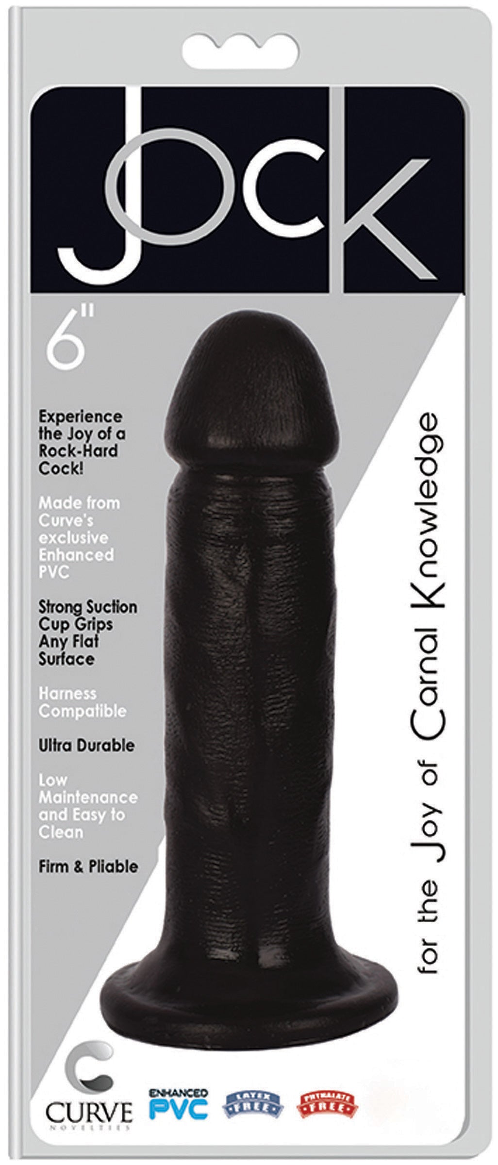 Jock 6 Inch Dong Black