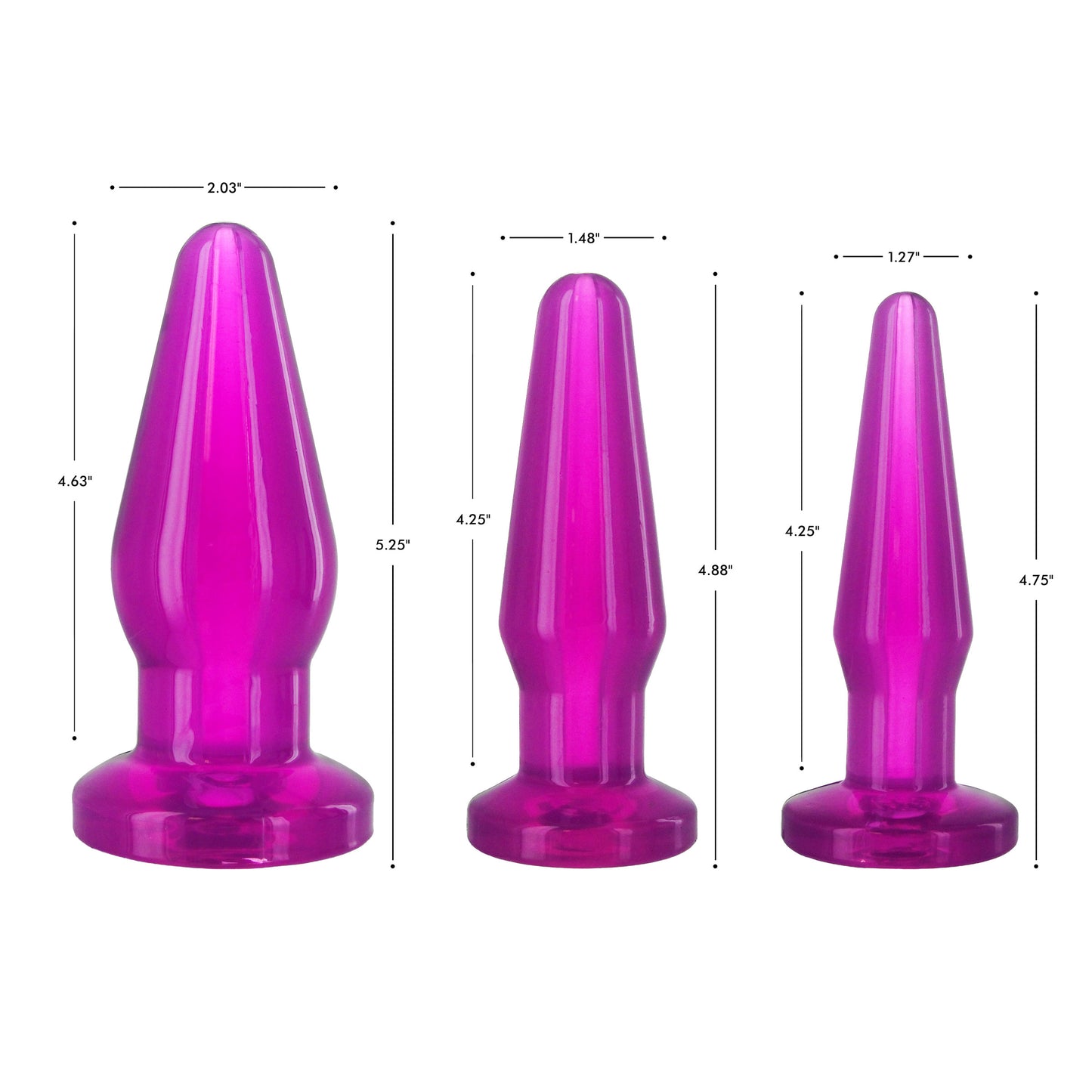 Fill-er-up Butt Plug Kit - Purple