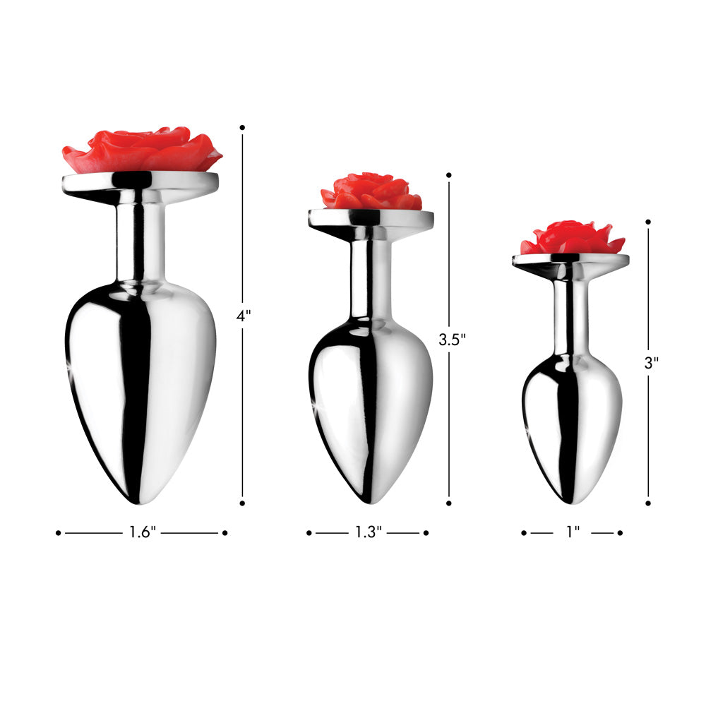 Red Rose Anal Plug- Large