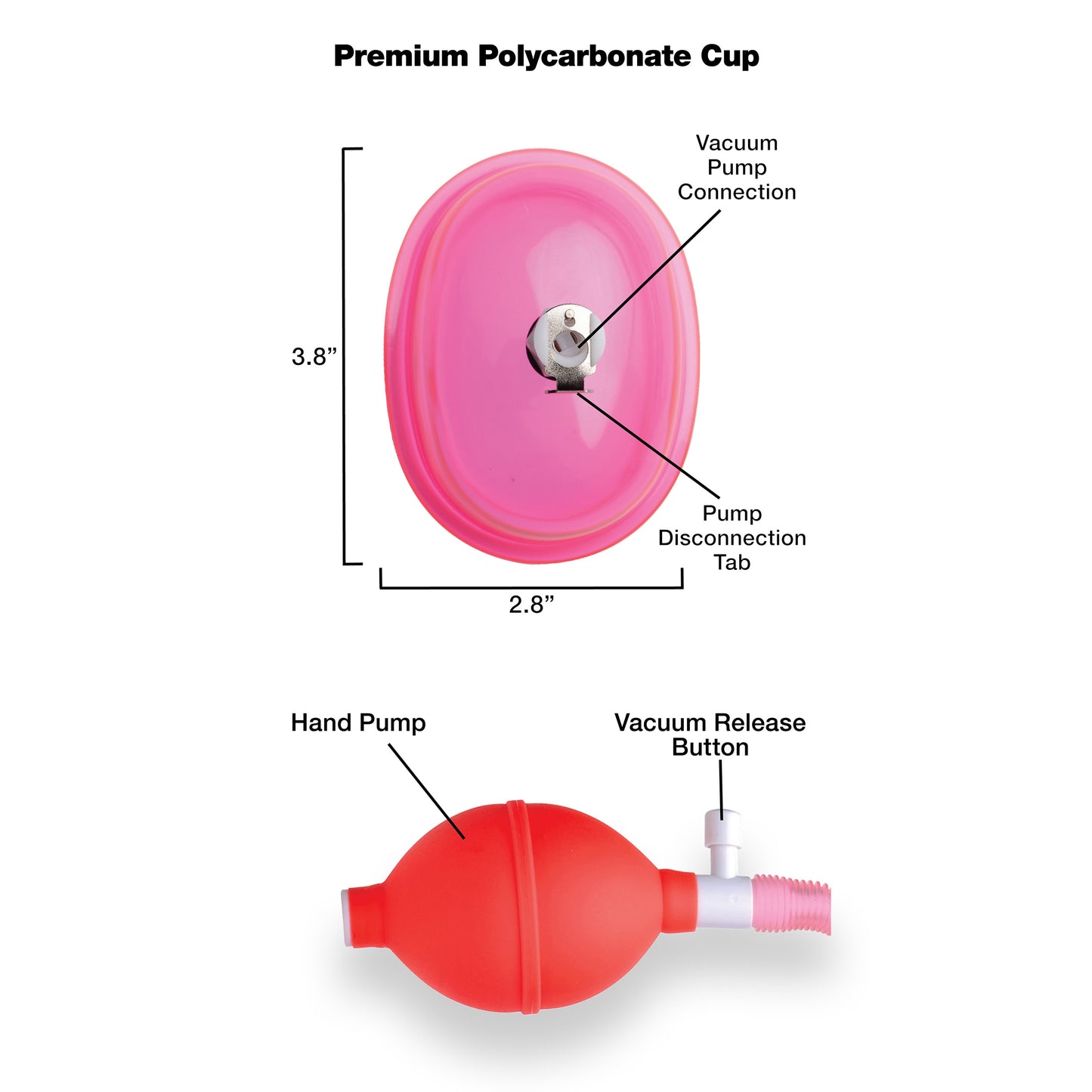 Vaginal Pump With 3.8 Inch Small Cup