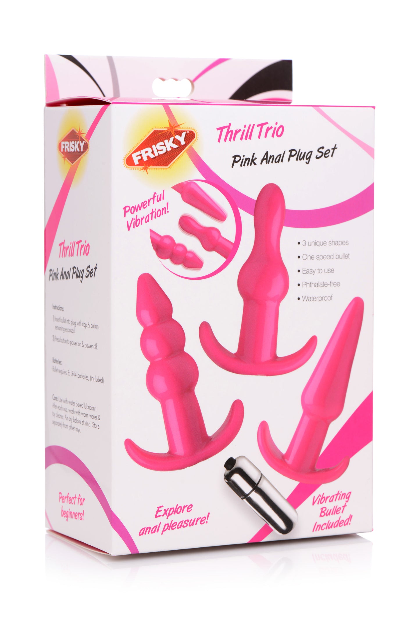 Thrill Trio Anal Plug Set - Pink