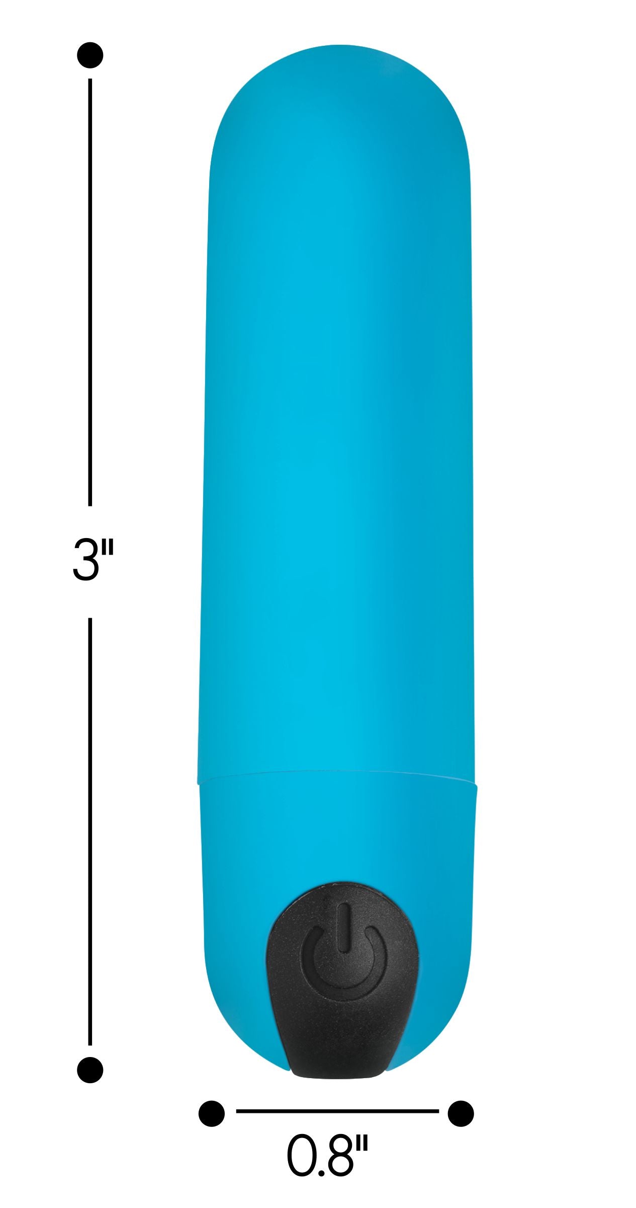 Vibrating Bullet With Remote Control - Blue