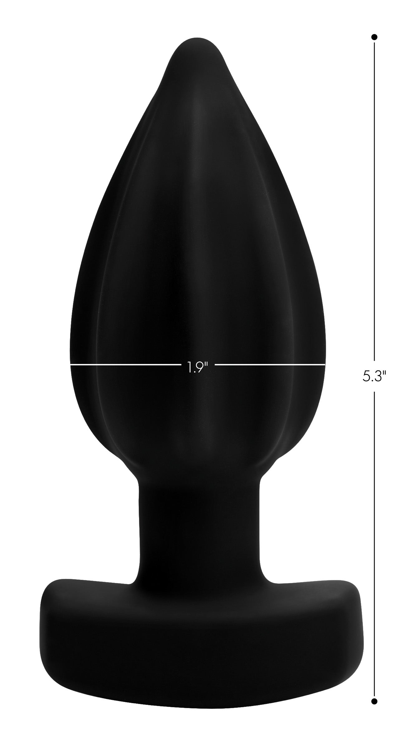 The Assterisk 10x Ribbed Silicone Remote Control Vibrating Butt Plug