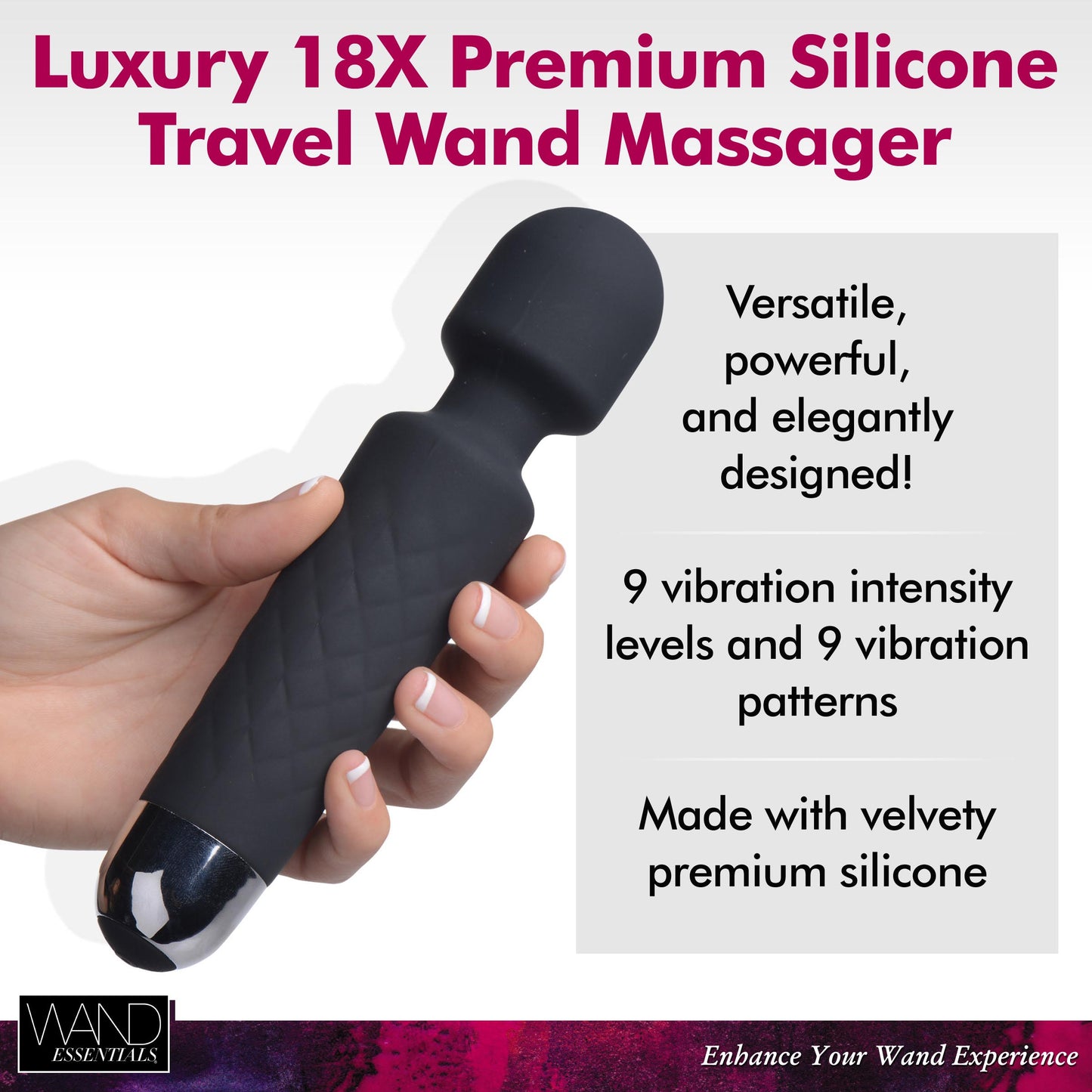 18x Luxury Silicone Travel Wand