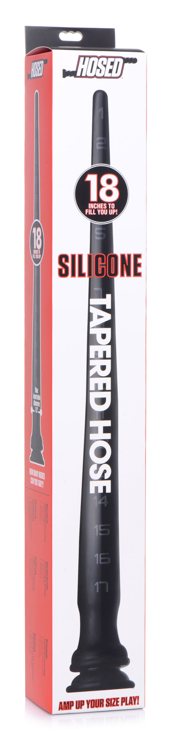 Silicone Tapered Anal Hose - 18 Inch