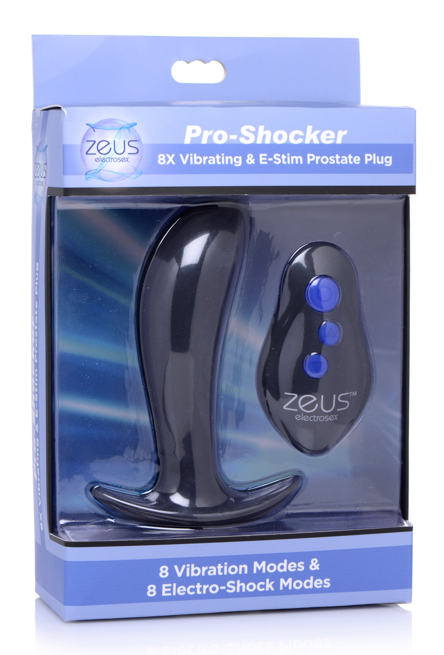 64x Pro-shocker Vibrating And E-stim Prostate Plug