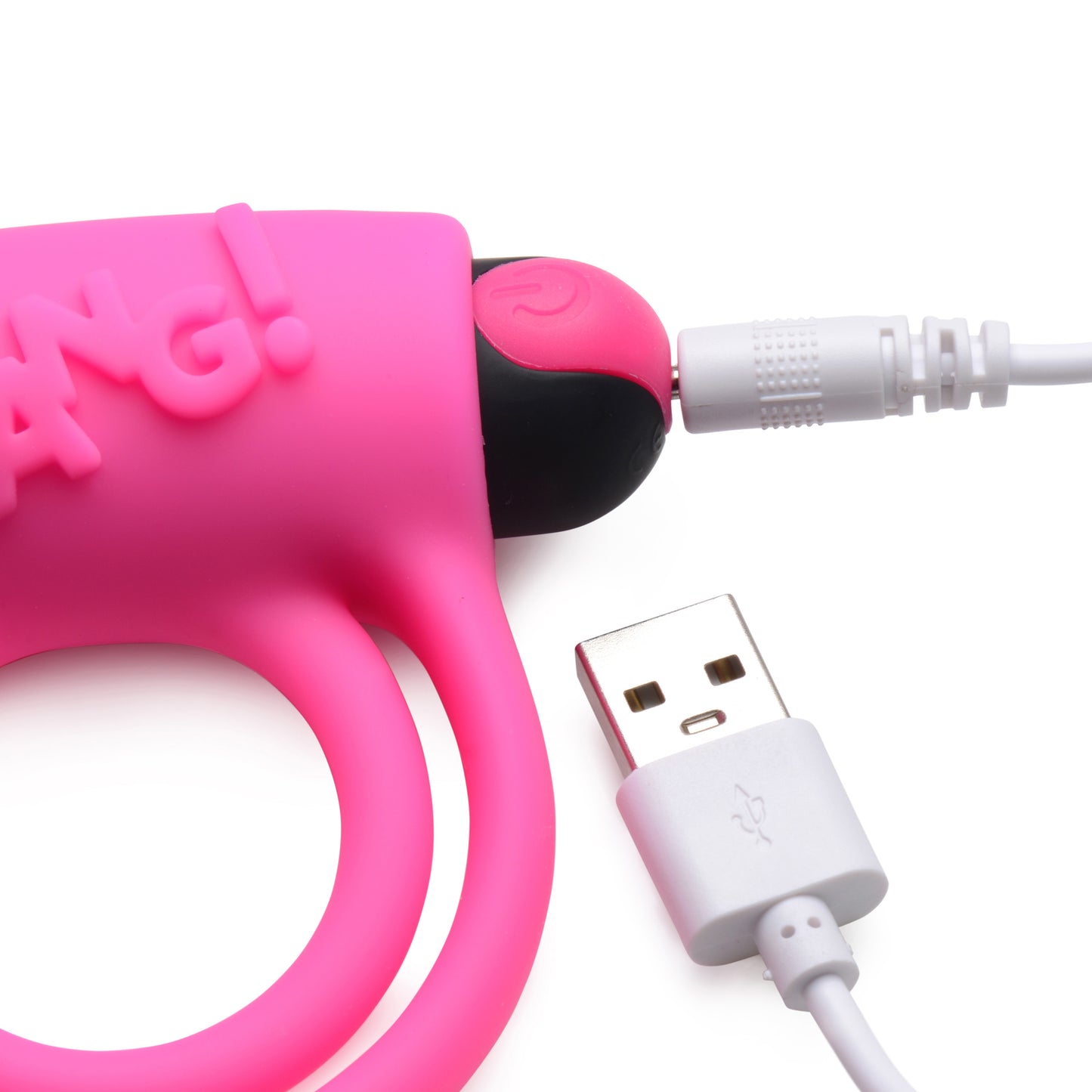 Remote Control 28x Vibrating Cock Ring And Bullet - Pink
