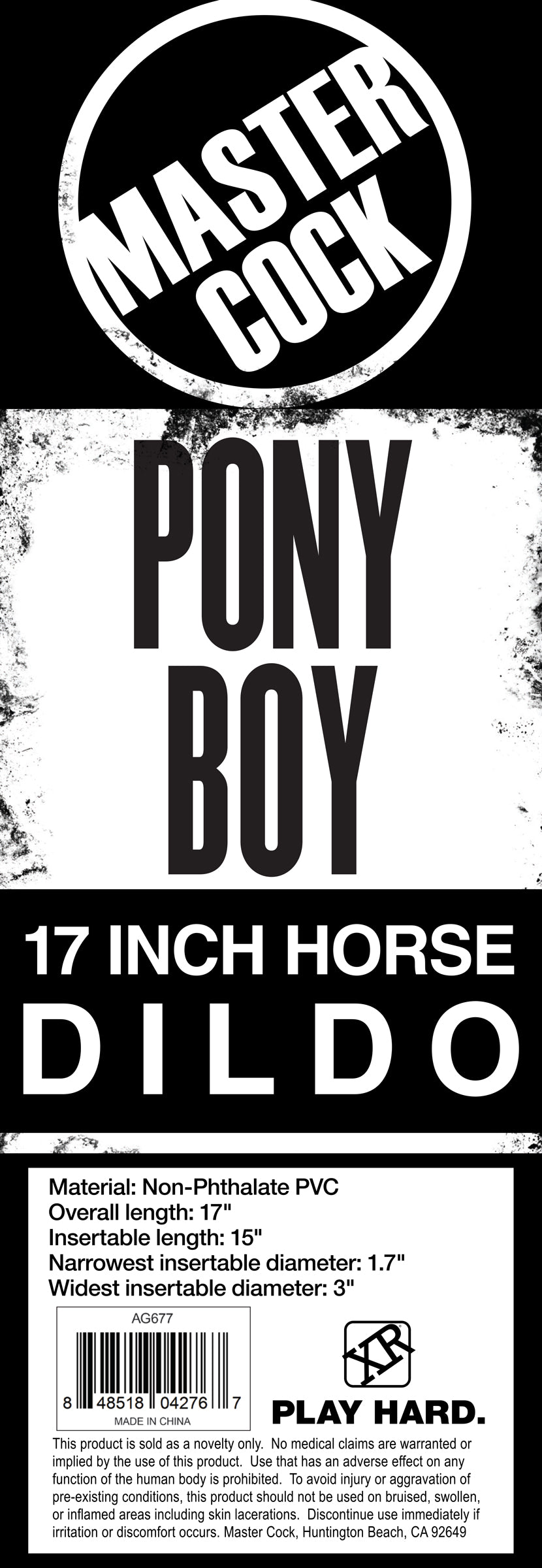 Pony Boy 17 Inch Horse Dildo