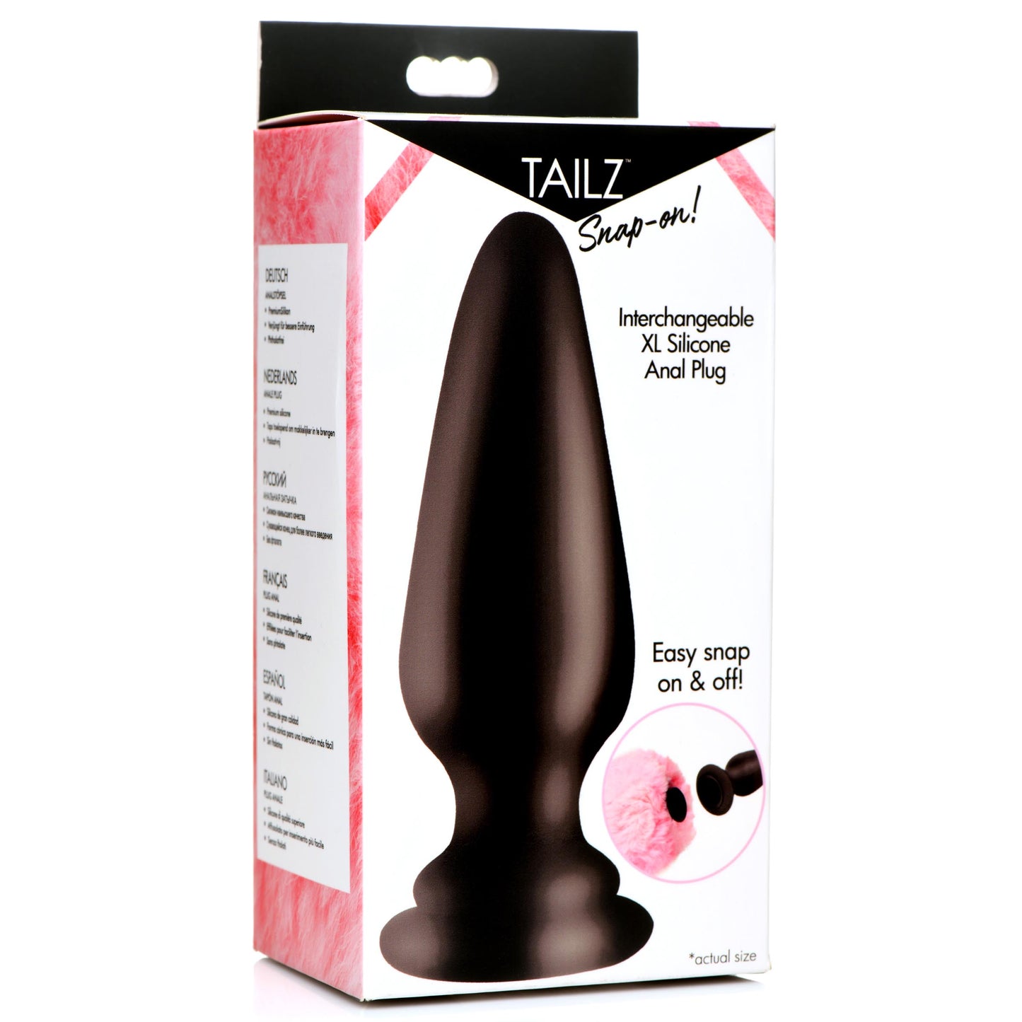 Interchangeable Silicone Anal Plug - Xl