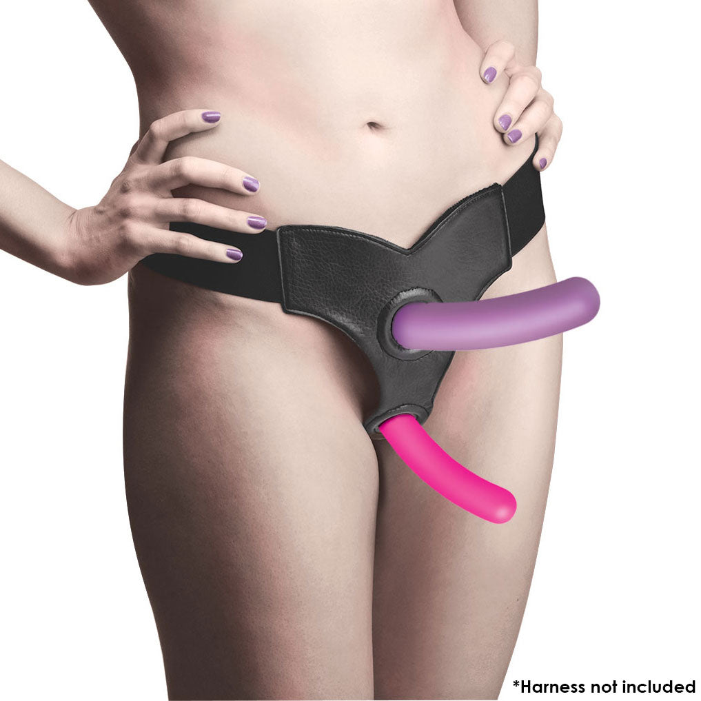 Triple Peg 28x Vibrating Silicone Dildo Set With Remote Control