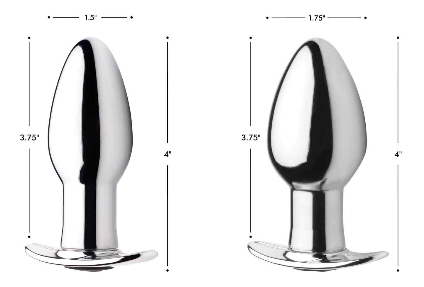 Chrome Blast 7x Rechargeable Butt Plug With Remote Control - Large