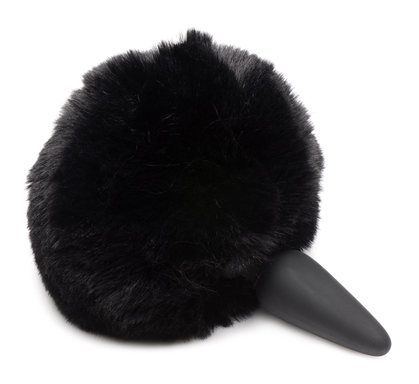 Small Anal Plug With Interchangeable Bunny Tail - Black