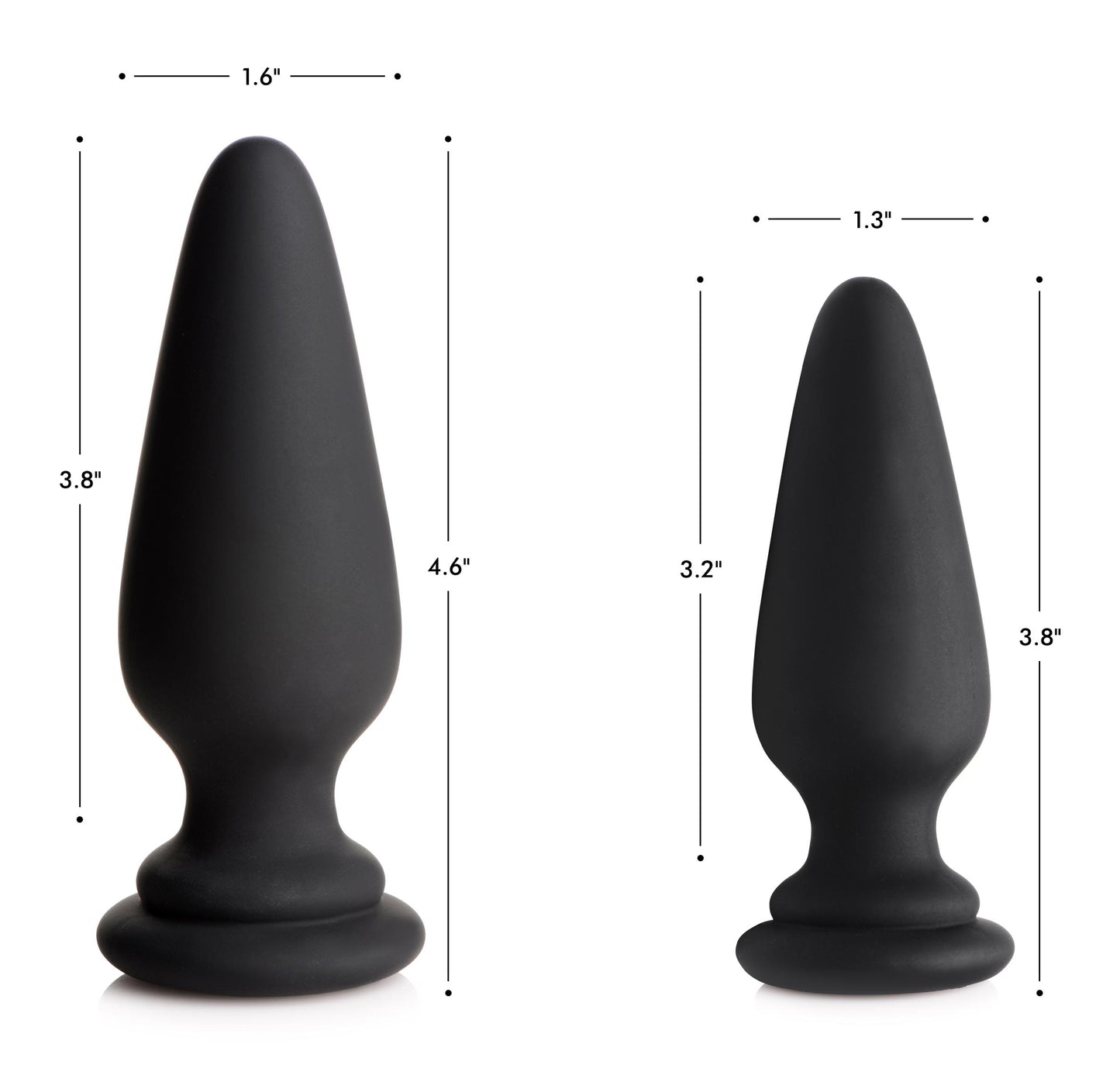 Large Anal Plug With Interchangeable Bunny Tail - White