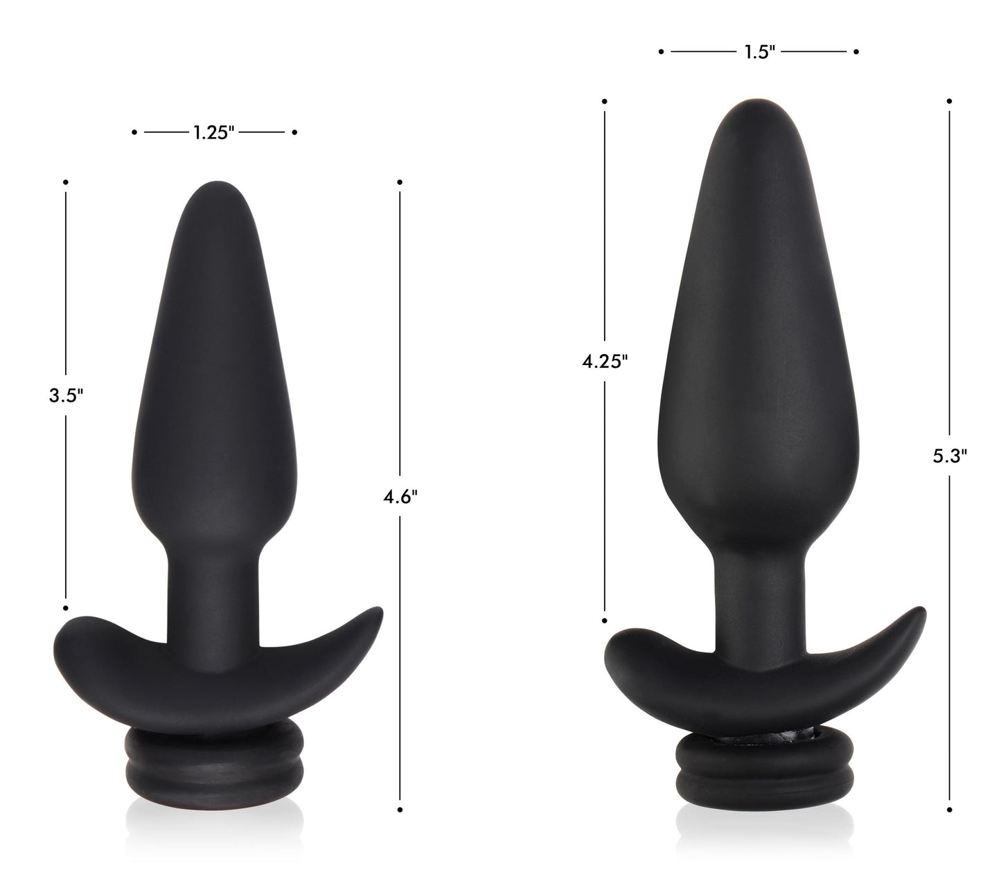 Small Vibrating Anal Plug With Interchangeable Fox Tail - White