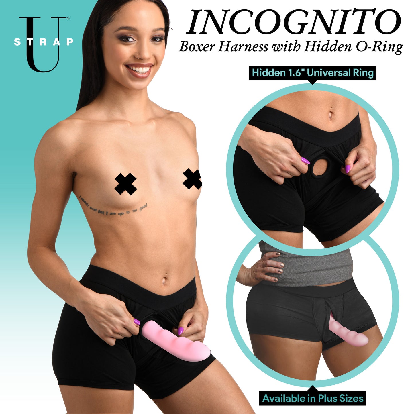 Incognito Boxer Harness With Hidden O-ring - 2xl