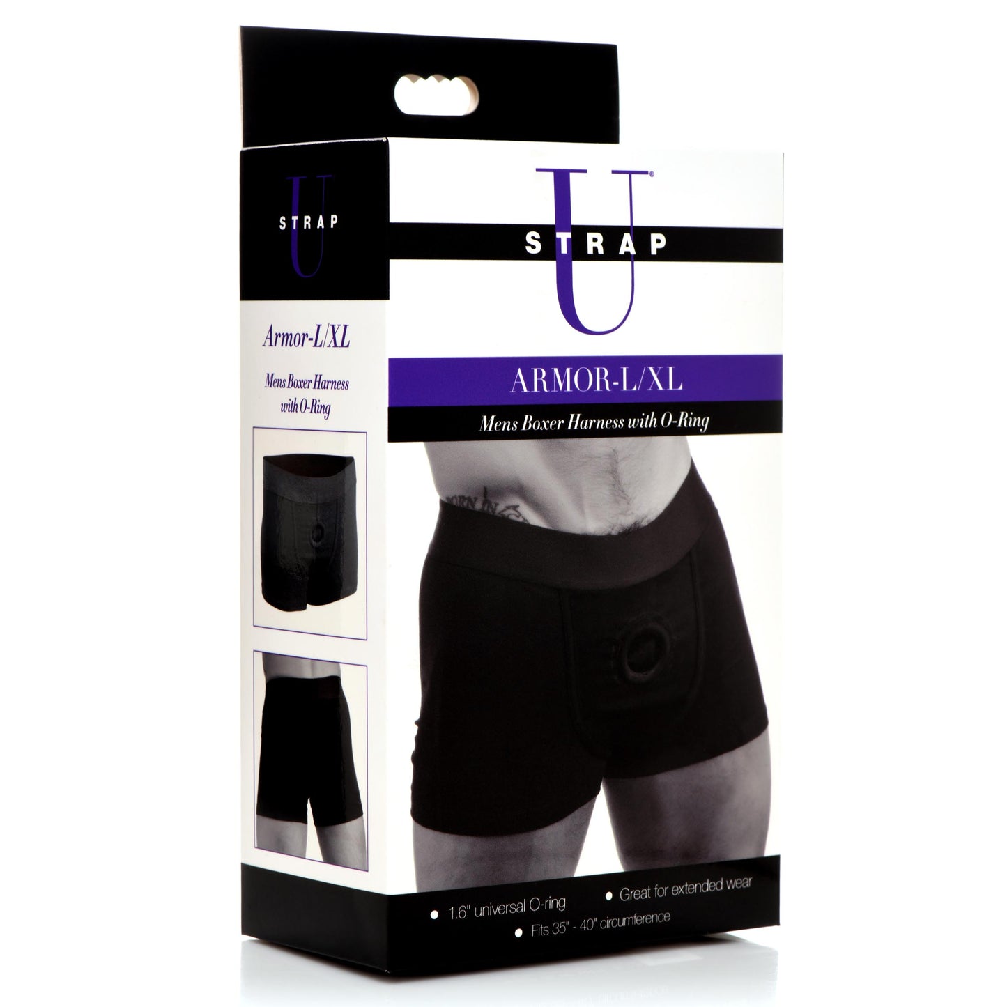Armor Mens Boxer Harness With O-ring - Lxl