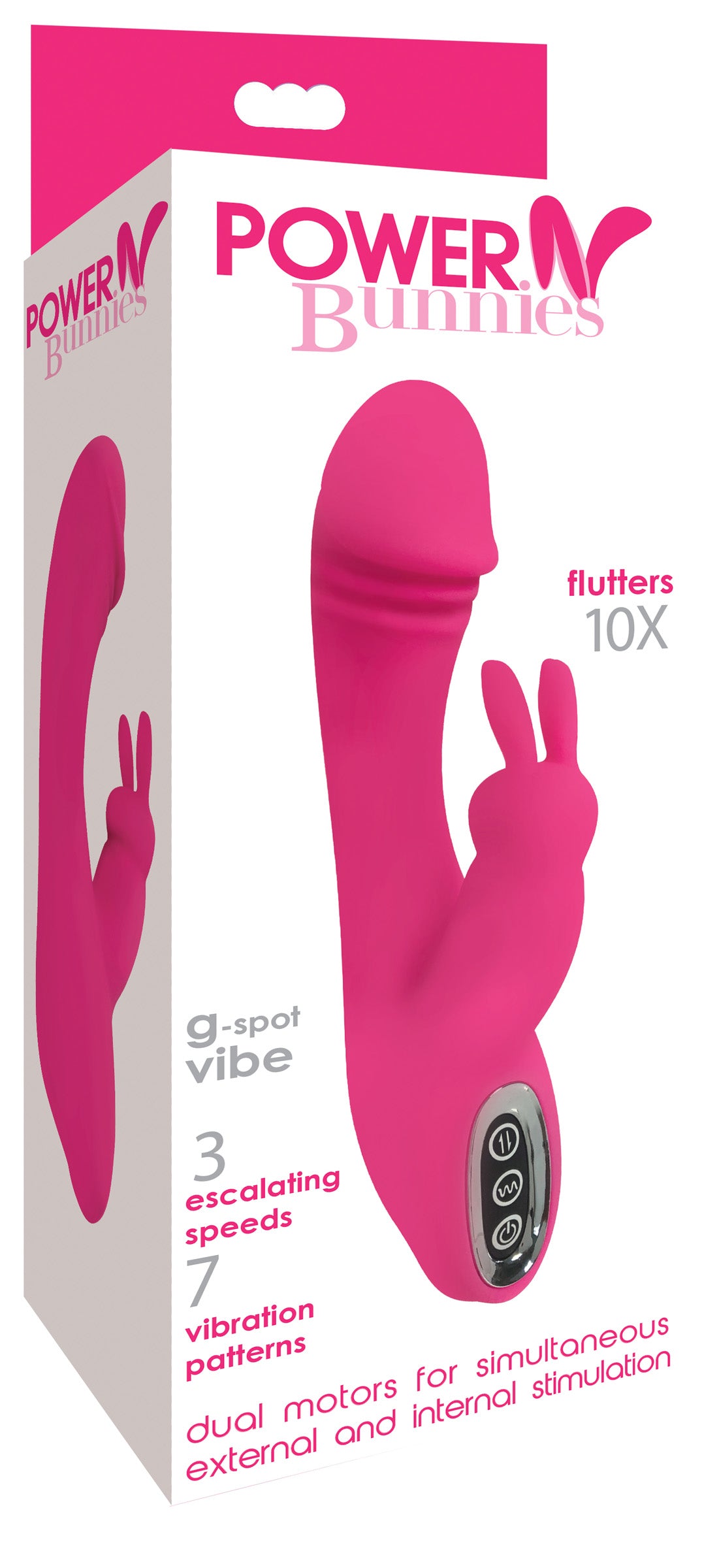 Flutters 10x G-spot Rabbit Silicone Vibrator