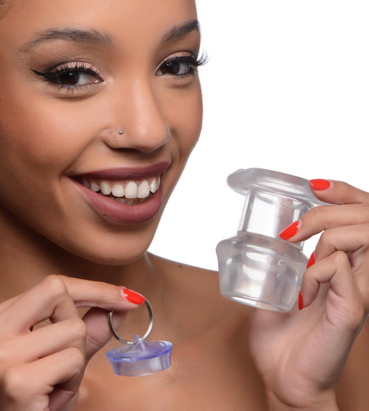 Ass Bung Clear Hollow Anal Dilator With Plug - Medium